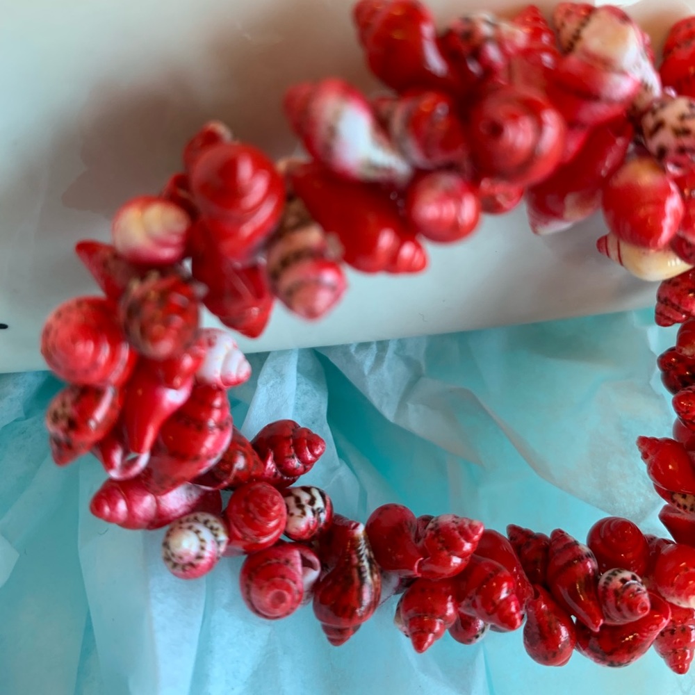 ๐โฑ๐โฑ Red real Shell bracelet - Picture 5 of 7